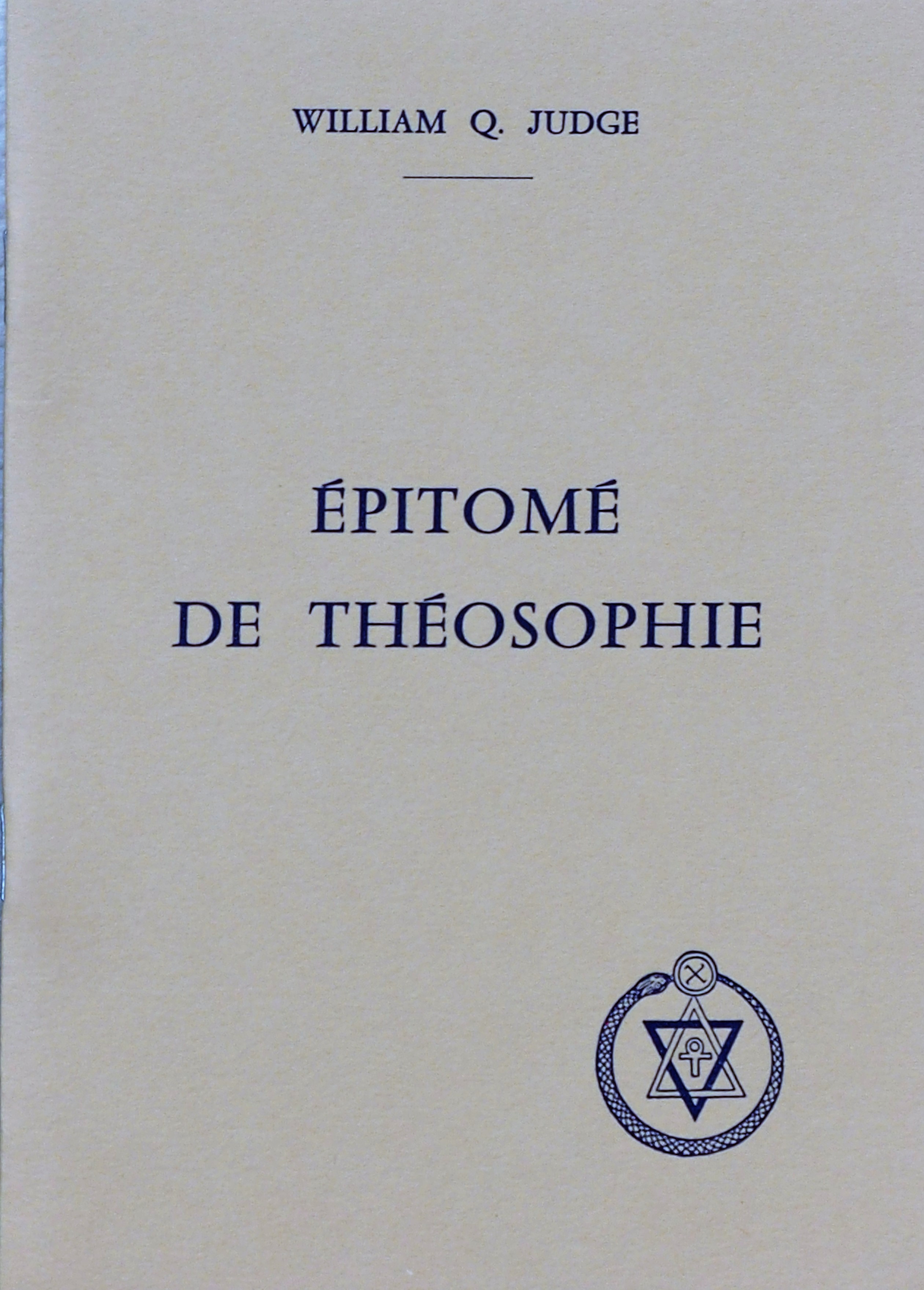 Photo couverture de l'Epitomé de la Théosophie