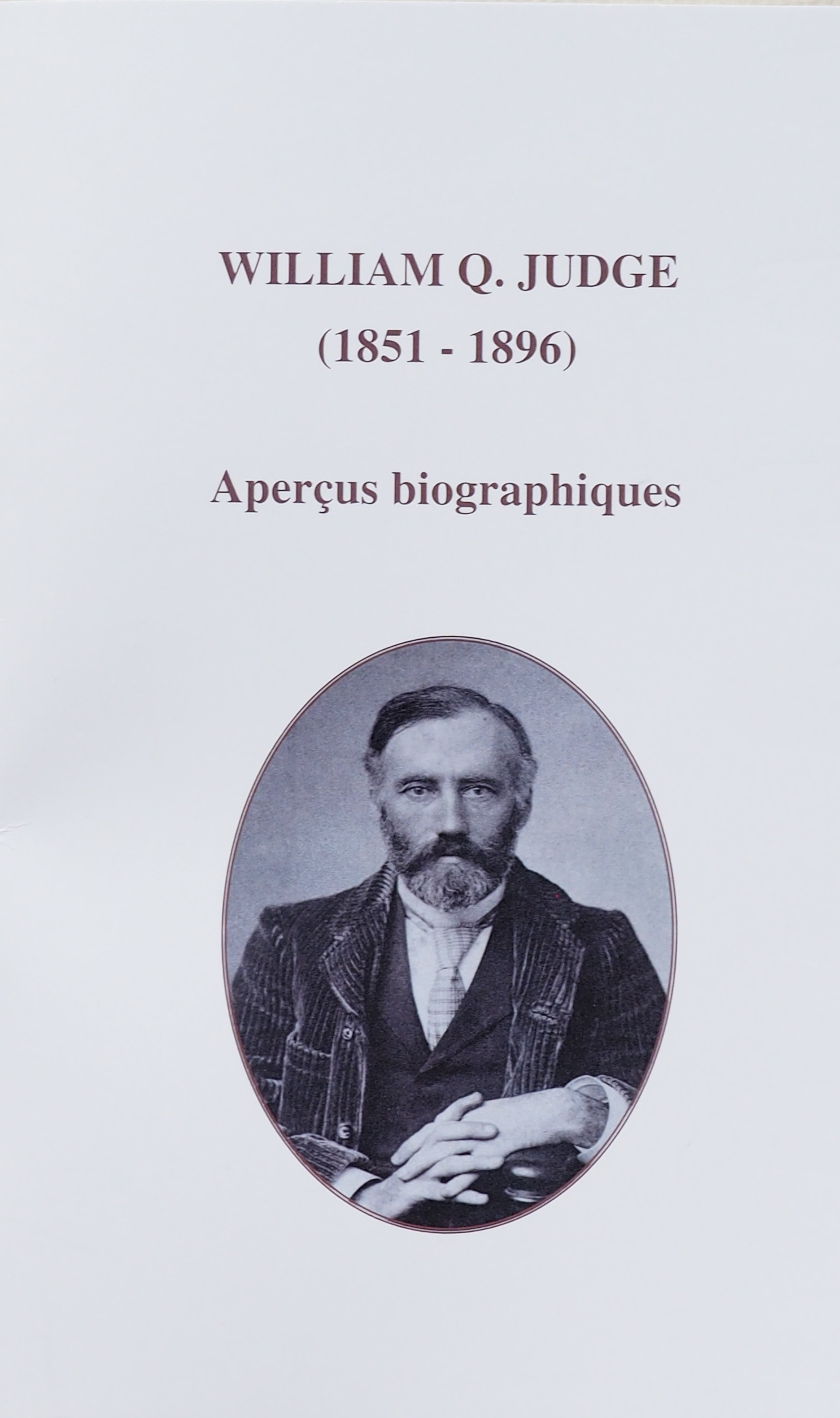 Photo couverture des Aperçus biographiques de W.Q.Judge